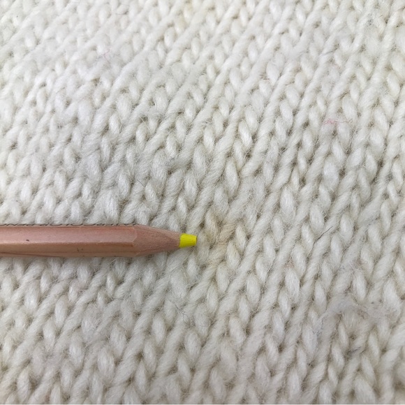 SOLD-Vtg Fair Isle Chunky Wool Cardigan Sweater Handmade M/L Brown Neutral Cream - Picture 14 of 16